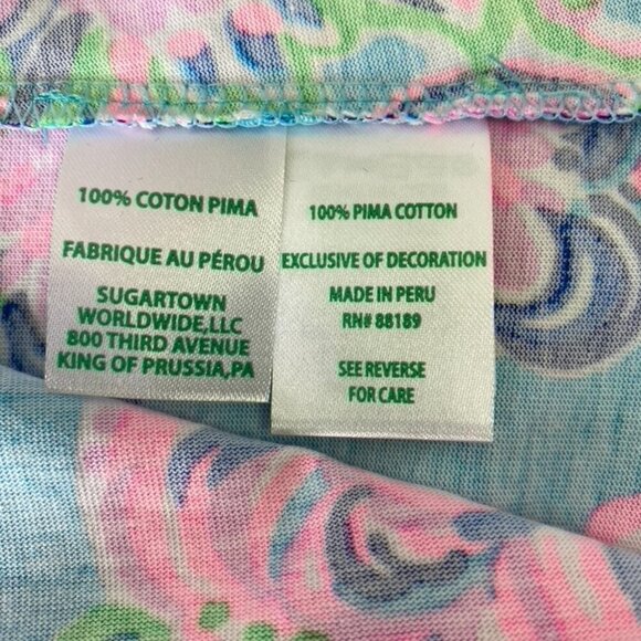 Lilly Pulitzer Etta dress in Blue Horizon Jungle Sunrise - Picture 11 of 16